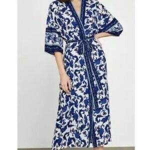 BCBGMaxAzria Floral Longline Wrap Jacket/Dress - NWT | size XS/S